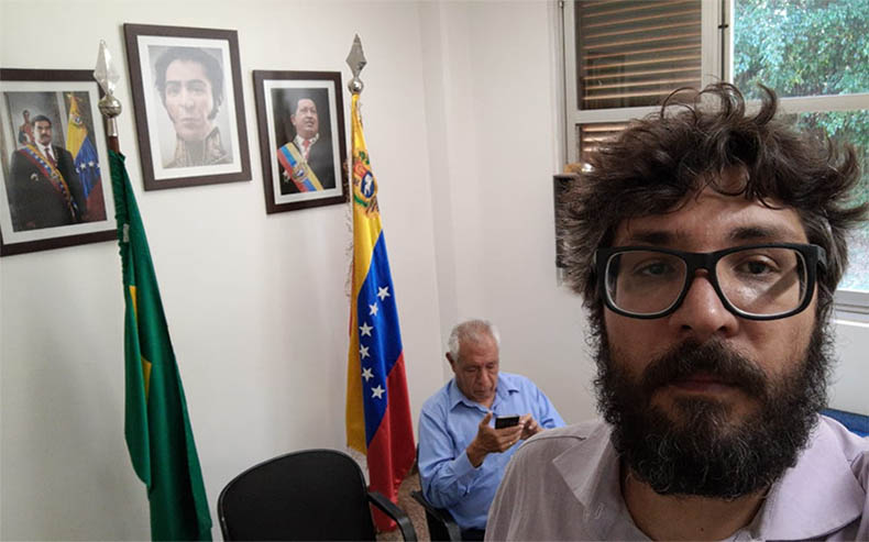 Advogado de MS estÃ¡ com deputado na Embaixada da Venezuela invadida no DF
