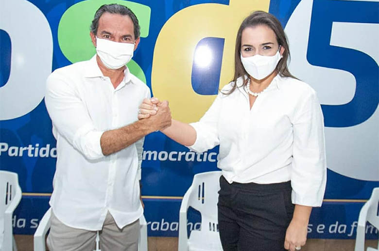Marquinhos mantÃ©m Adriana Lopes de vice ao oficializar sua chapa para a reeleiÃ§Ã£o