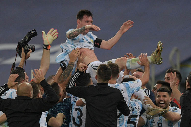 Argentina conquista a Copa AmÃ©rica e faz a festa com Lionel Messi no MaracanÃ£