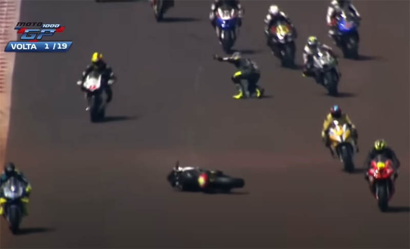 Pilotos morrem em acidente durante Moto1000GP no ParanÃ¡: vÃ­deo
