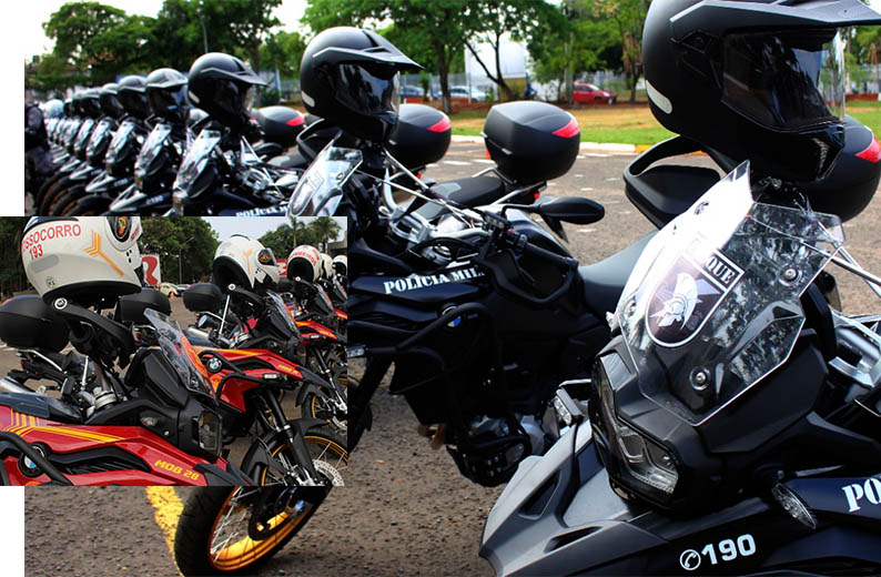 Governo entrega 20 motos BMW 850 para PM e Bombeiros em Mato Grosso do Sul