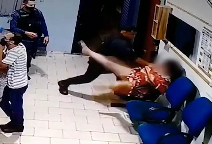 OAB mostra vÃ­deo e repudia agressÃ£o Ã  mulher algemada por PM em Bonito