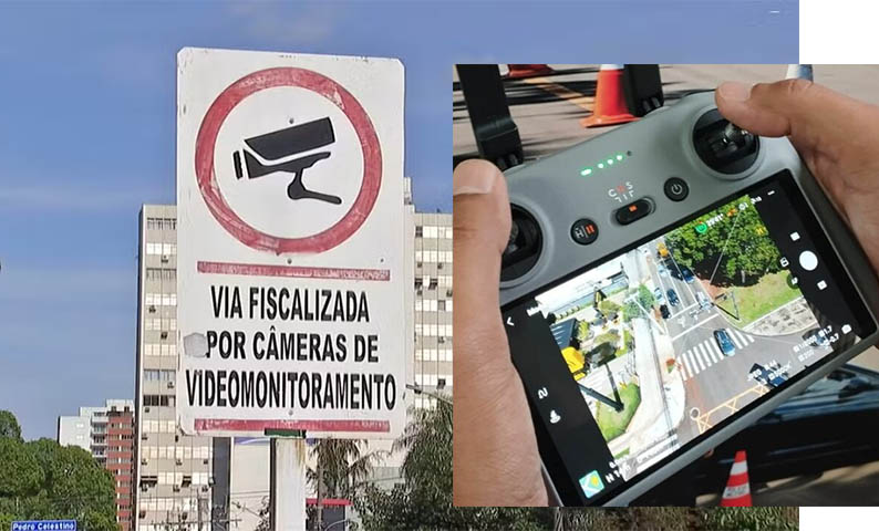 PM comeÃ§a a usar drones para fiscalizar infraÃ§Ãµes de trÃ¢nsito em Campo Grande