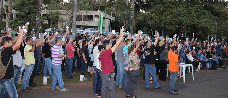 Policiais civis de MS rejeitam proposta salarial do governo e mantÃ©m protestos