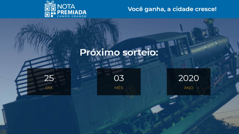 Prefeitura de Campo Grande lanÃ§a Nota Premiada e vai sortear R$ 70 mil por mÃªs