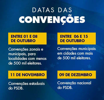 As convenÃ§Ãµes do PSDB rumo a 2018