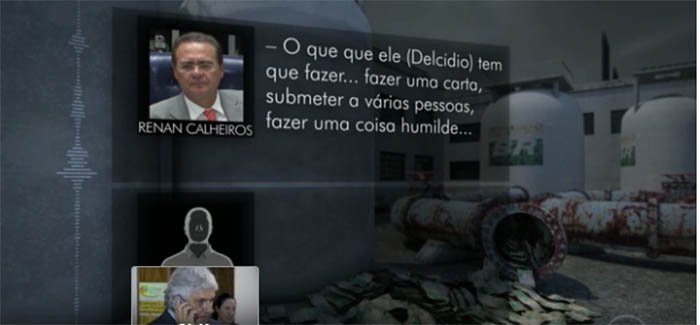 GravaÃ§Ã£o mostra Renan orientando defesa de DelcÃ­dio para se livrar da cassaÃ§Ã£o no Senado