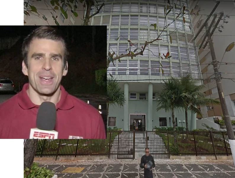 Filho de repÃ³rter da ESPN morre apÃ³s cair do quinto andar de prÃ©dio no GuarujÃ¡