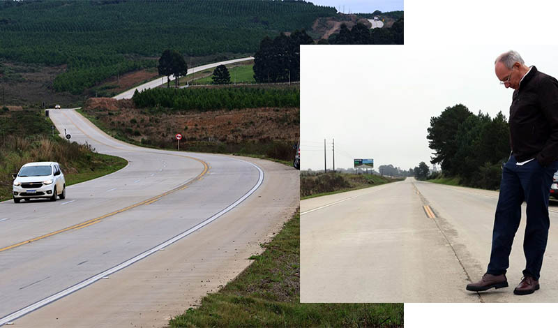 Governo quer usar pavimento de concreto em rodovias de trÃ¡fego pesado em MS
