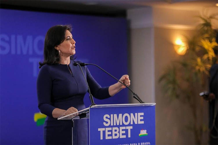 'Estou pronta' diz Simone ao ser lanÃ§ada pelo MDB para disputar a PresidÃªncia da RepÃºblica